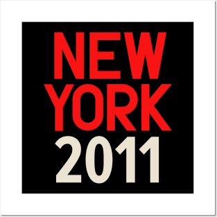 Iconic New York Birth Year Series: Timeless Typography - New York 2011 Posters and Art